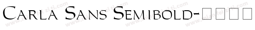 Carla Sans Semibold字体转换